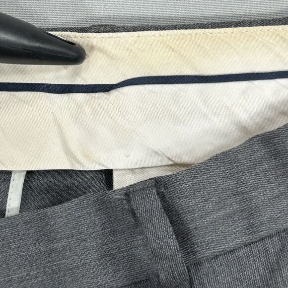 Brooks Brothers Pants Men's Gray 37x30 Preppy Casual Cuffed Chino 1818 Madison - Picture 11 of 14